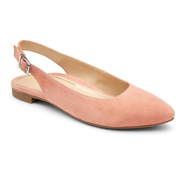 Vionic Women's Jade Suede Pointed Toe Slingbacks Blush Pink - Picture 1 of 12